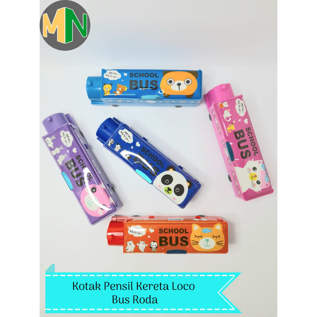 

Kotak Pensil Kereta Loco Bus Roda/Kotak Pensil magnet