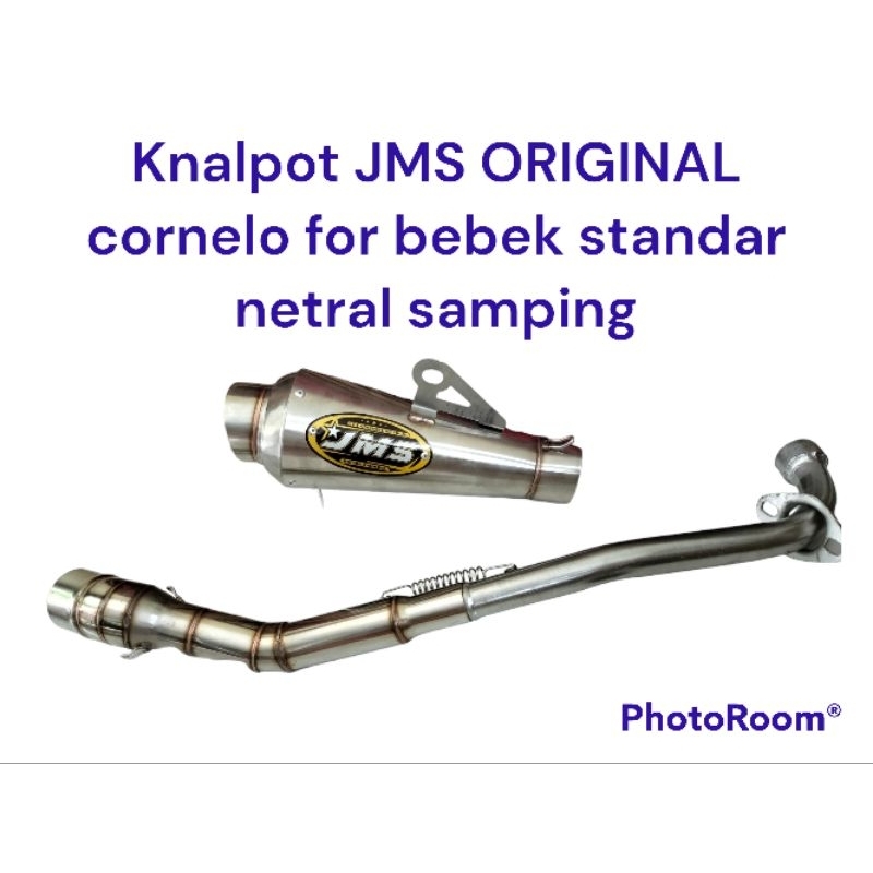 knalpot JMS ORIGINAL fantera cornelo for bebek standar netral samping