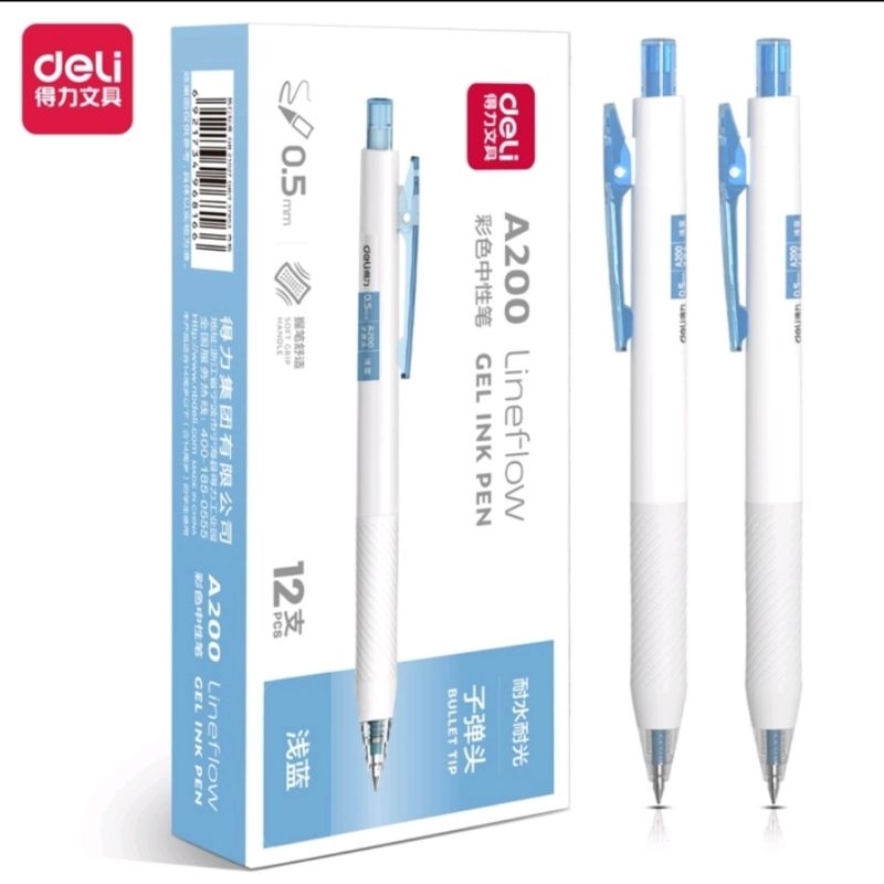 

Pen Gel Deli 1Pcs Biru