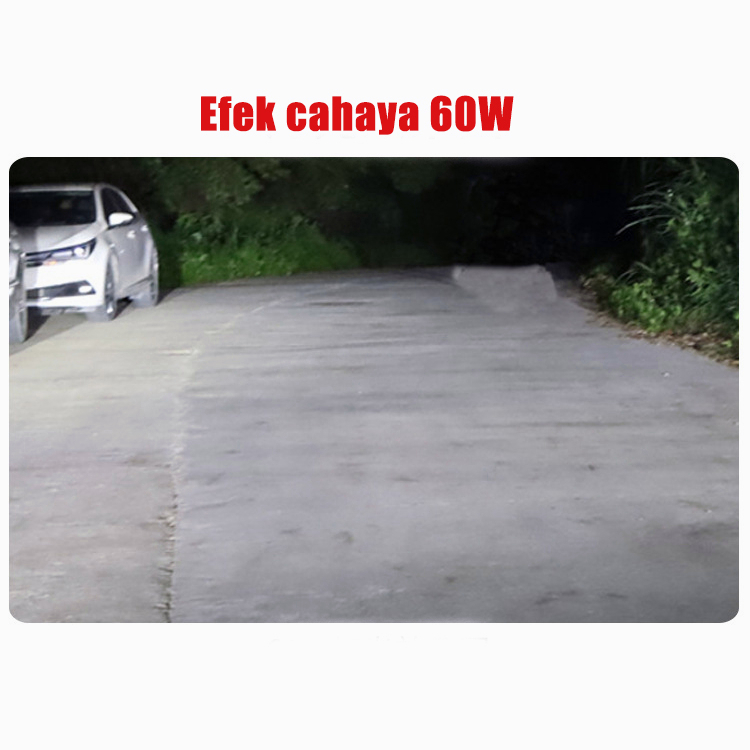 Lampu Depan LED 7 &quot;60W Sepeda Motor Harley Wrangler lampu 4 led