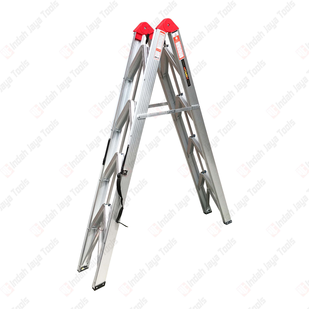 XENON Tangga Lipat Stick ALUMUNIUM 4 Step - Tangga Lipat Rumah Ladder