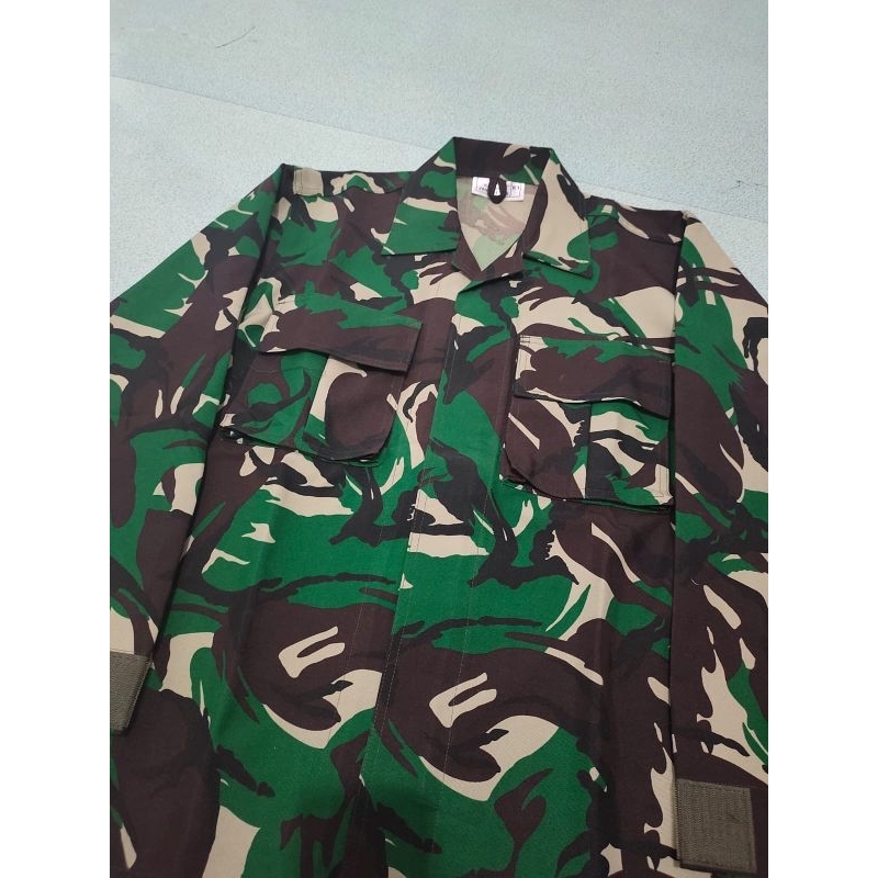 Baju PDL Duta Army - Baju PDL Bahan Velbed Wool diperkeras - baju pdl premium