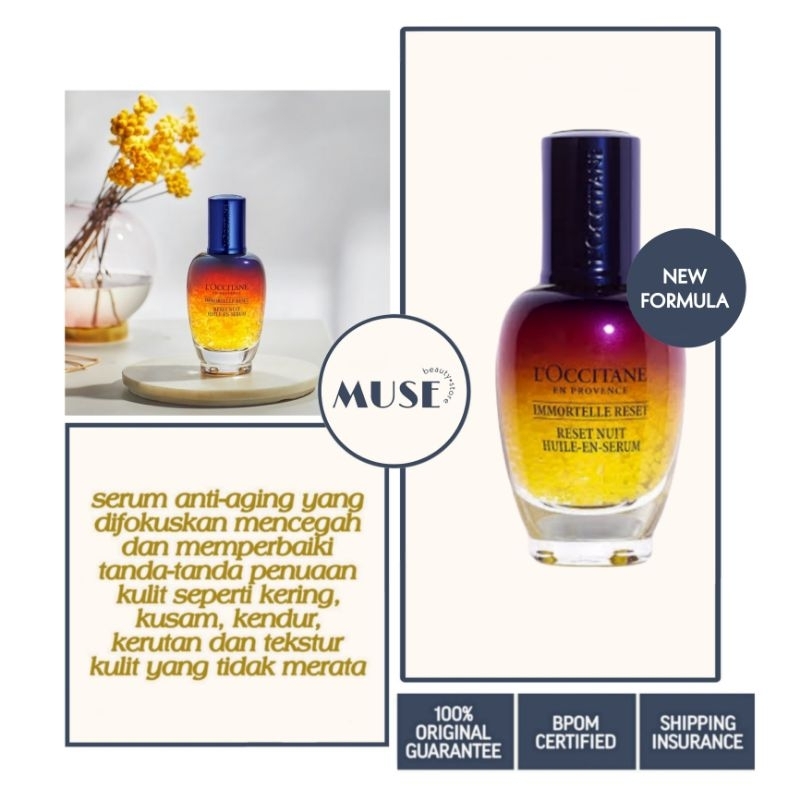 [ New Formula ] Loccitane Immortelle Reset Serum 30ml / Oil-In-Serum