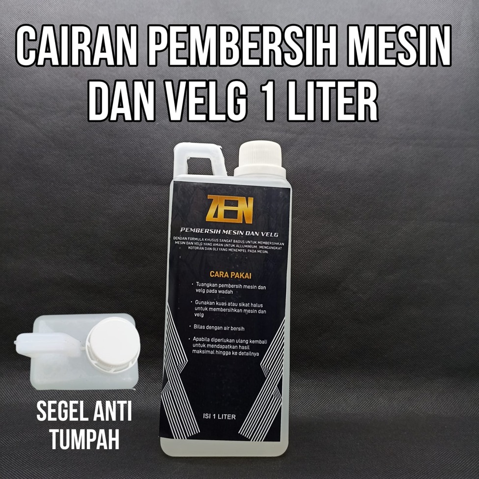 Cairan Pembersih Anti Karat Kerak Blok Mesin Velg Motor Mobil 1 Liter ZEN Engine Degreaser Detailing 1 L