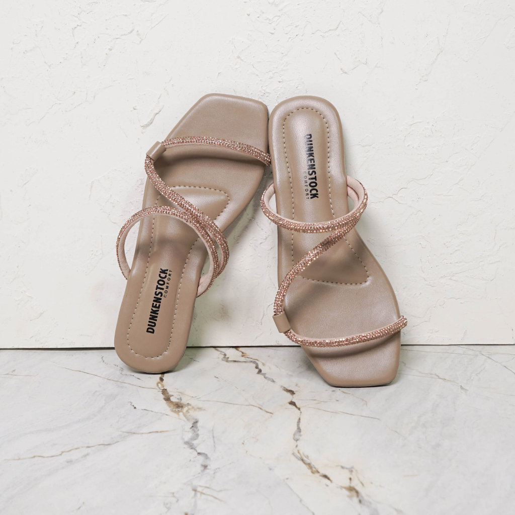 Dunkenstock DYOR Sandal flat wanita casual kekinian sendal teplek cewe model tali blink