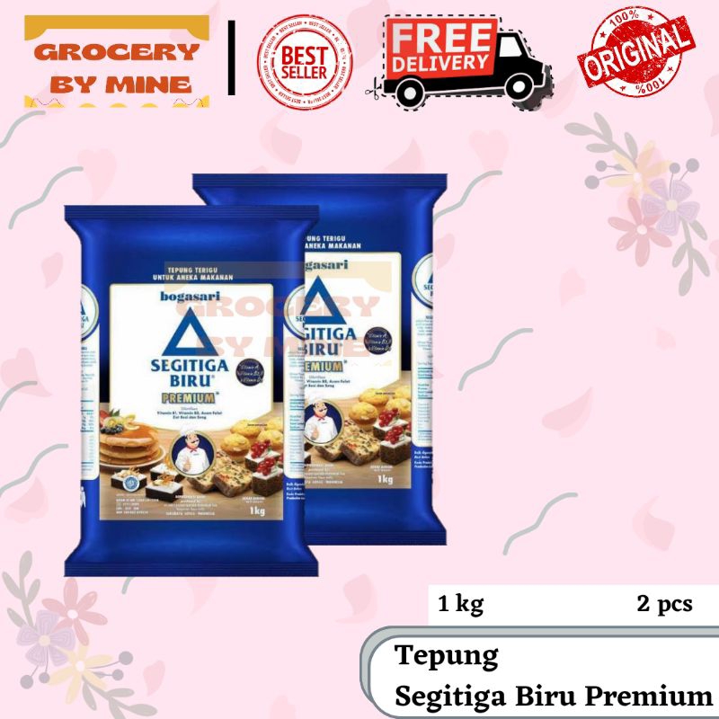 

TEPUNG SEGITIGA BIRU PREMIUM 1kg [2pcs]