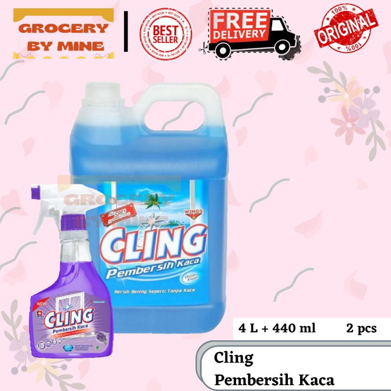 CLING PEMBERSIH KACA 4L