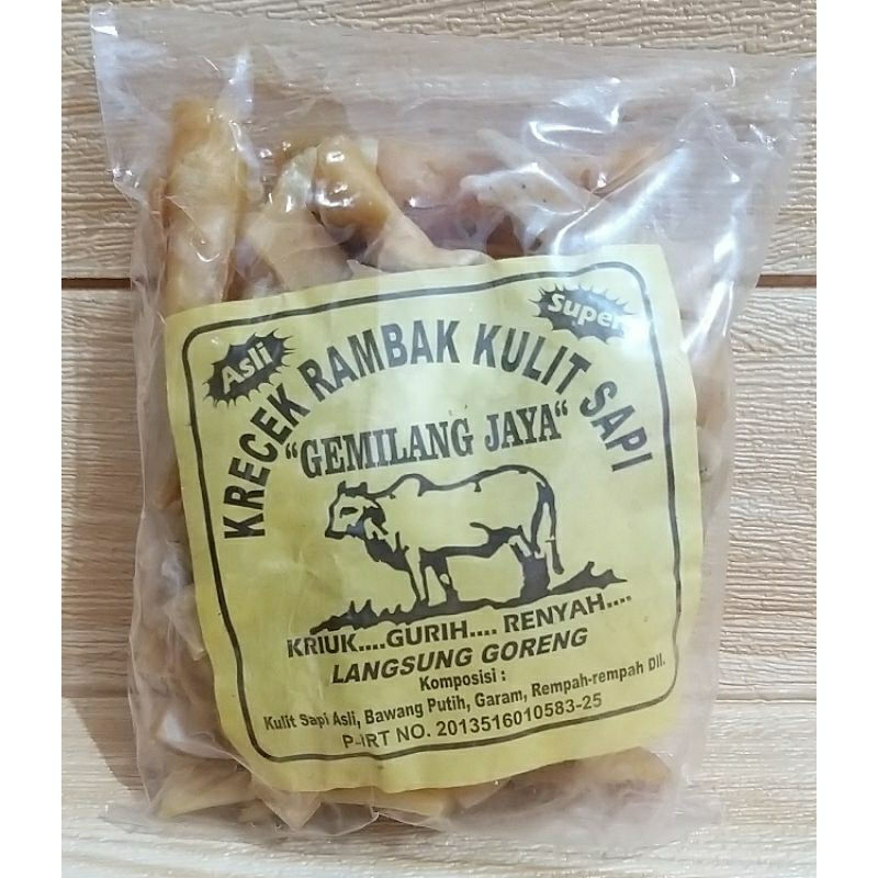 ✔MURAH Rambak Sapi Kulit Sapi 250gr  / Krecek Rambak / Krupuk Rambak