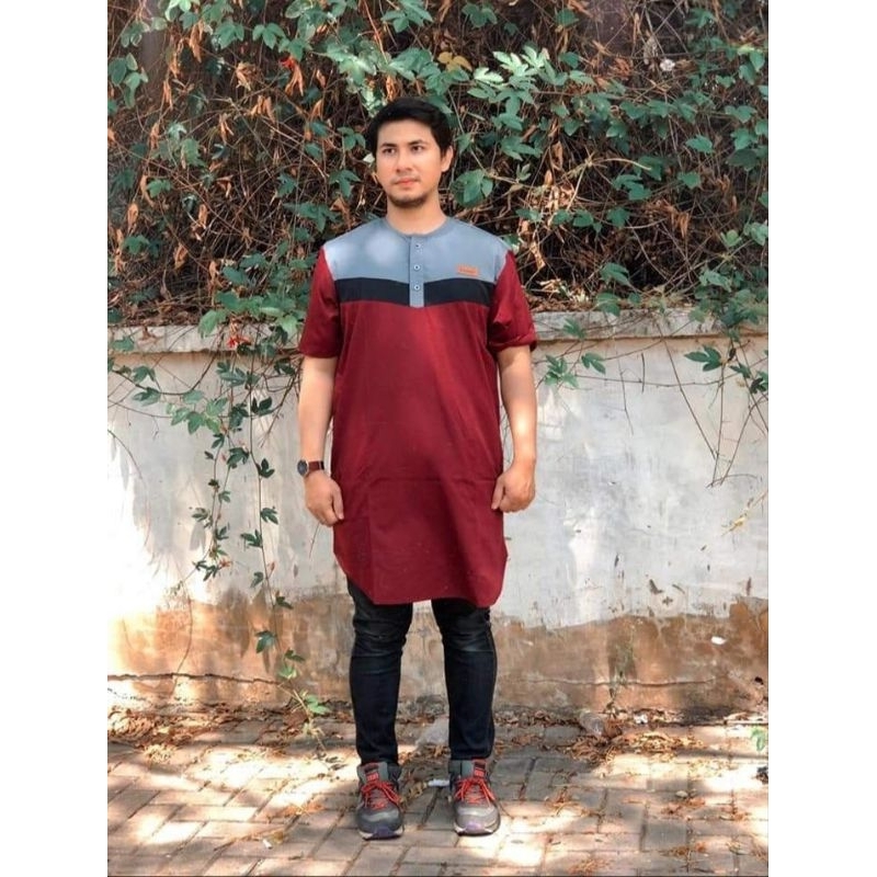 KOKO KURTA PRIA DEWASA AL MUSLIM KATUN TOYOBO POLOS