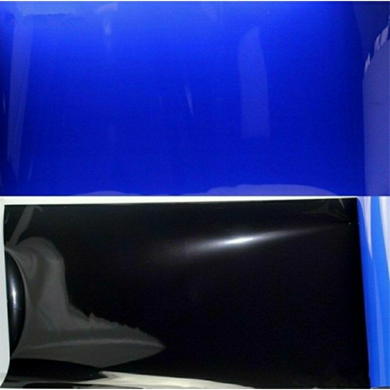 Background Aquarium Wallpaper Aquarium Tinggi 40cm Hitam Biru Permeter