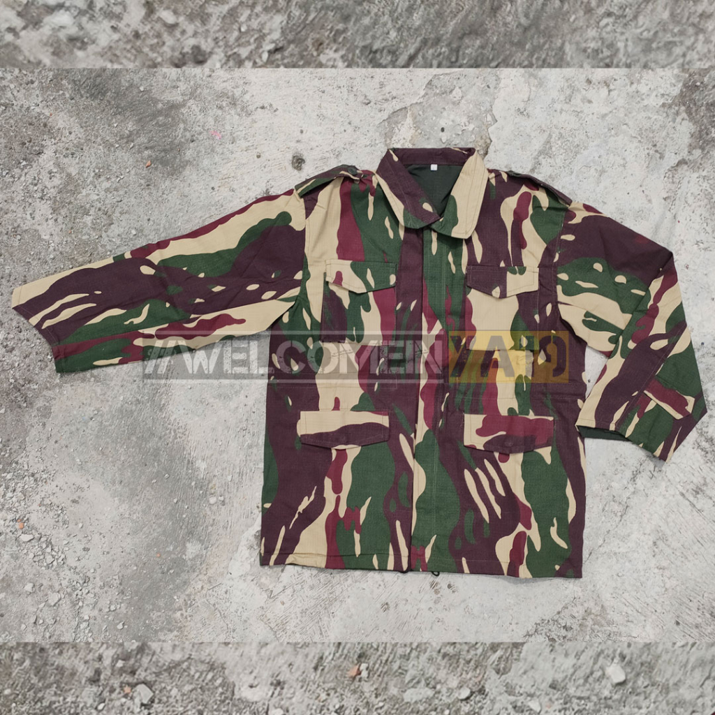 Jaket Bolak-Balik Loreng Kopassus / Jaket Parka Bolak-Balik Loreng Kopassus