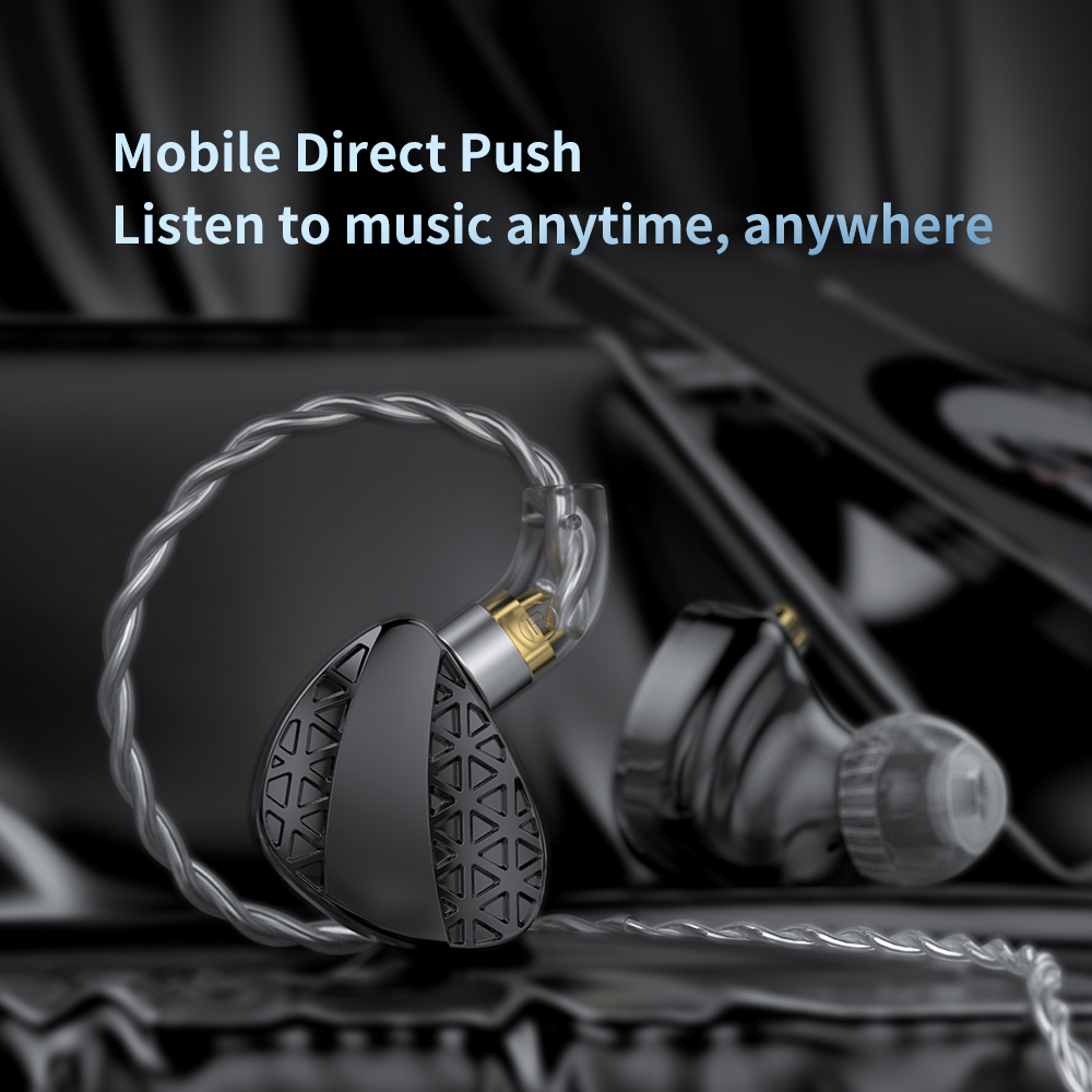 TRN MT3 Hifi In Ear Earphone 10mm IEM Headset Dinamis Kinerja Tinggi dengan Mikrofon