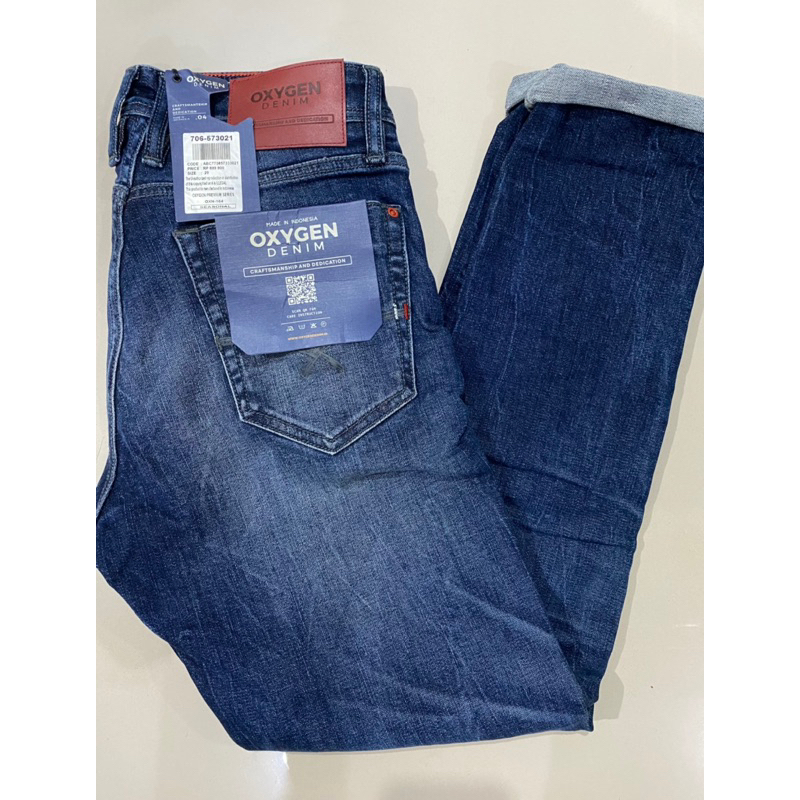 celana oxygen original new produk model slimfit bahan jeans strech 699,900