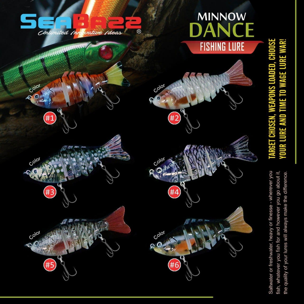 Lure SEABAZZ MINNOW DANCE FISHING LURE S3702 (10cm / 15gram)