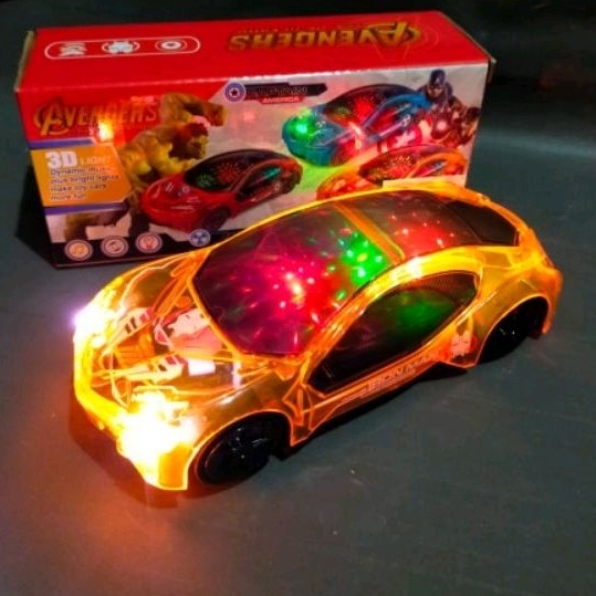 Mainan mobil  jalan musik lampu