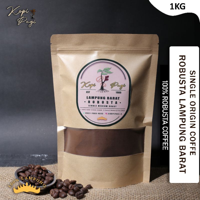 

kopi bubuk robusta lampung barat sumatera • sumatera espresso coffe roast beans single 1kg fine / halus
