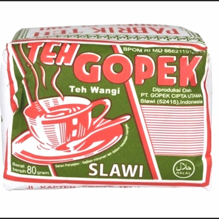 

Teh Gopek Slawi /Teh Tubruk Gopek 40gr teh tradisional