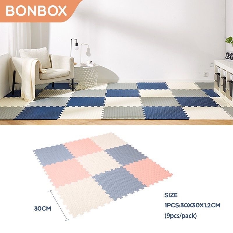 (BONBOX)1SET ISI 9 KARPET MATRAS PUZZLE ALAS SEBAGUNA BAHAN TEBAL DAN ELASTIS