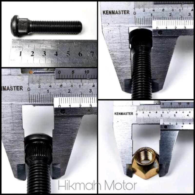 Baut Roda Toyota Landcruiser Hardtop FJ40 BJ40 KF 6cm Japan