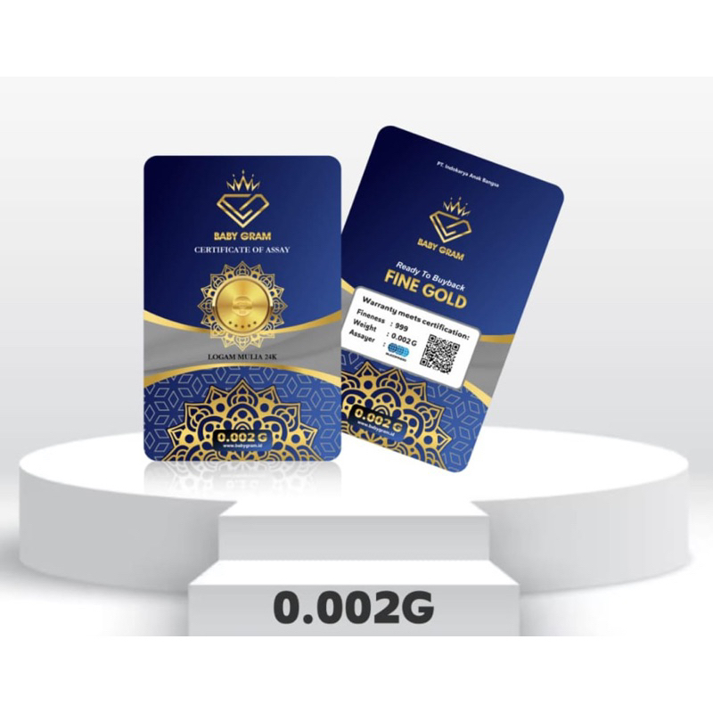 Baby gram baby gold emas minigold minigram logam mulia 24k