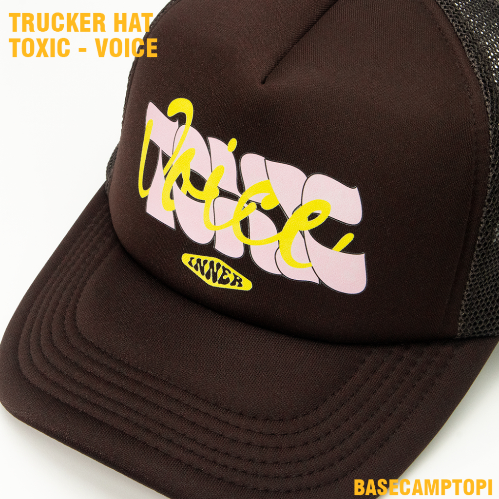 TOPI BASEBALL TRUCKER JARING - TOXIC VOICE