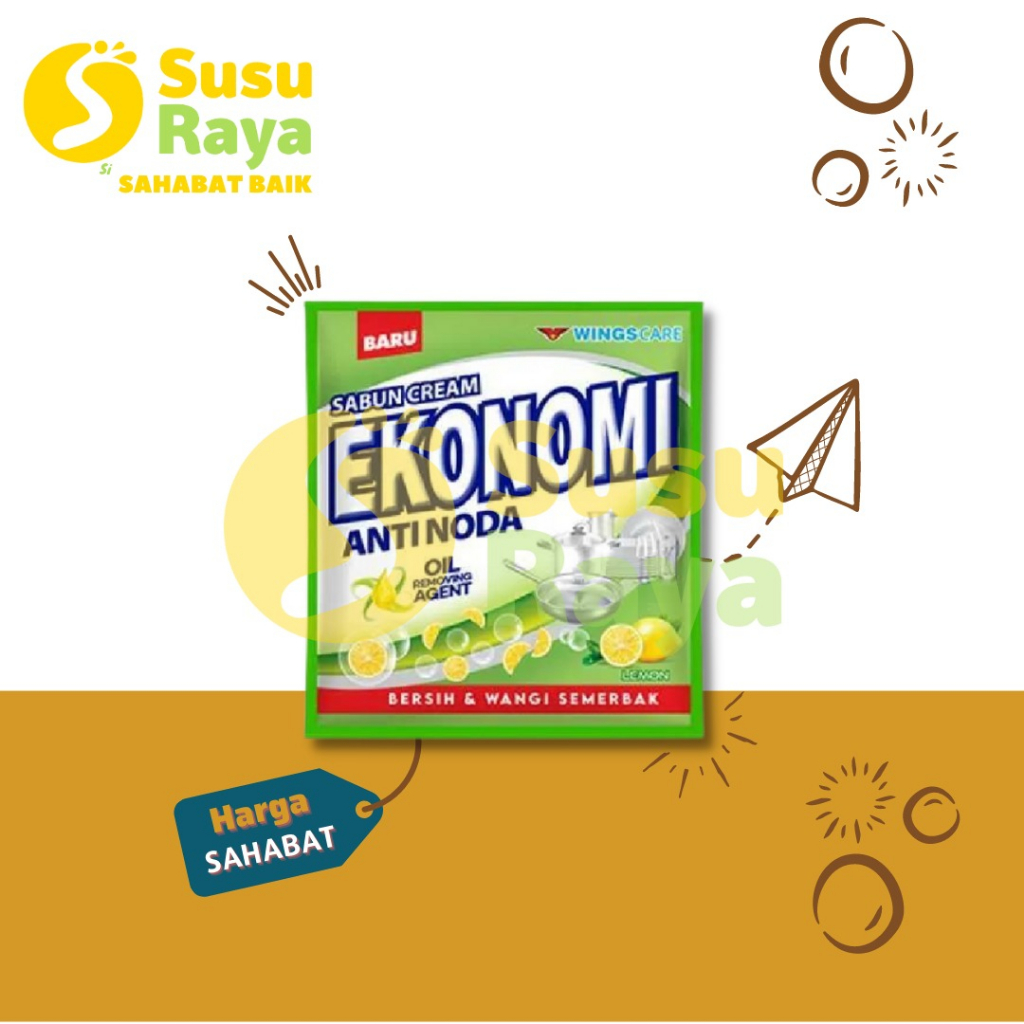 EKONOMI SABUN COLEK 380GR LEMON/LAVENDER/FRESH CITRUS/CREAM PUTIH/SIWAK &amp; JERUK NIPIS