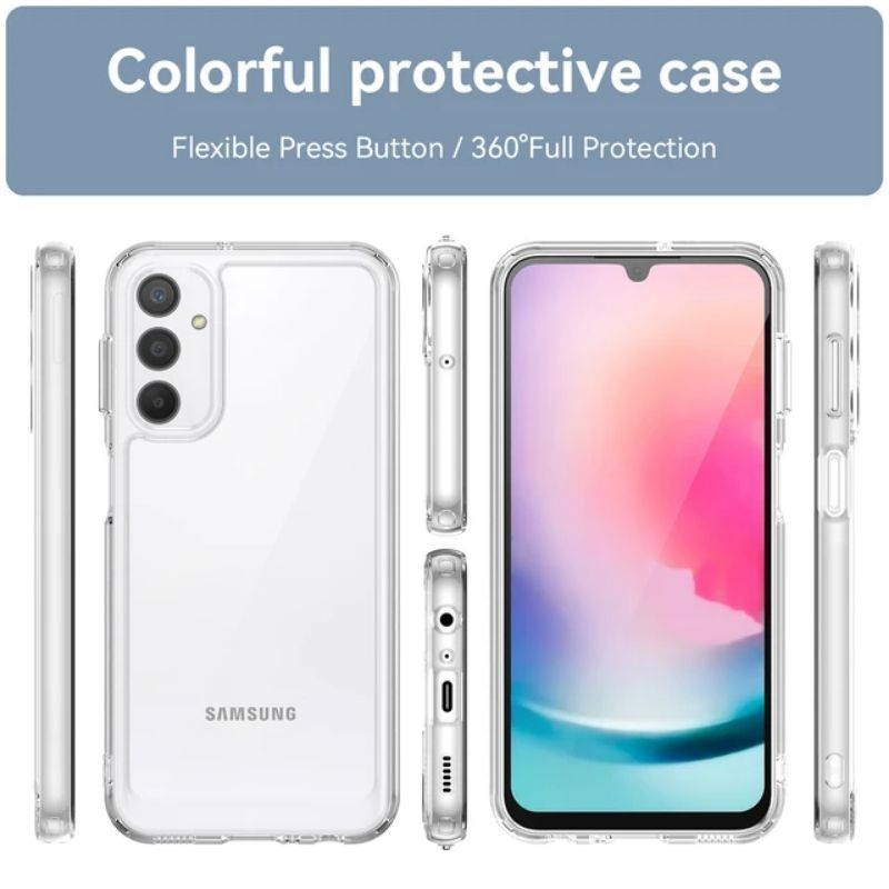 Acrylic Case Samsung A55 A35 A25 A15 A14 A34 A54 5G A24 4G S23 Ultra Plus M34 M54 A05 A05s M14 A53 A