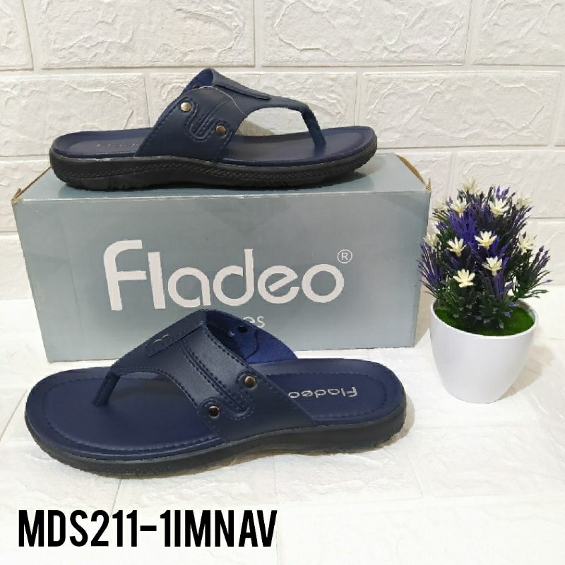 《40 41》Fladeo man / sandal selop / sandal fladeo / sandal murah / fladeo sandal original / sandal pr