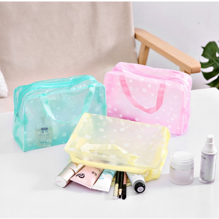 Tas Make Up Tas Kosmetik Transparan Anti Air Cosmetic Pouch Waterproof