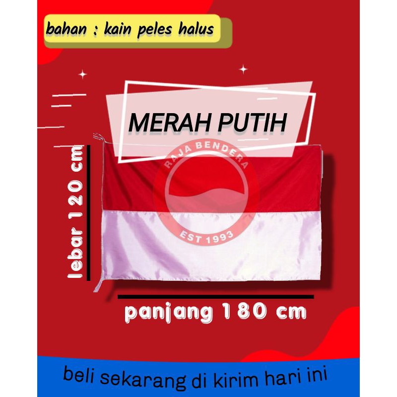 Bendera Merah Putih 180 x 120 ( Besar)
