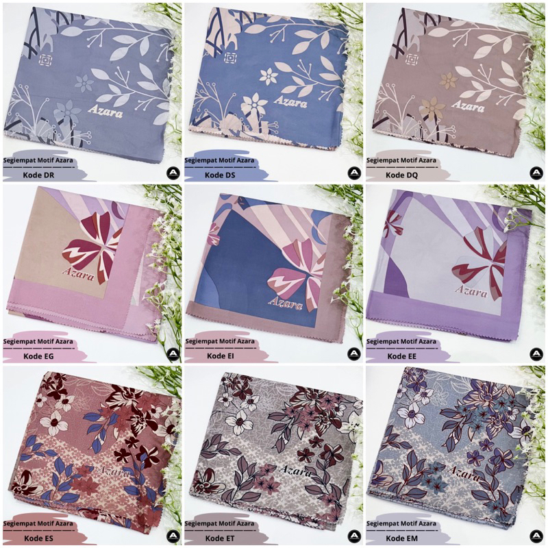 Hijab Segiempat Motif Azara Laser Cut PART 3