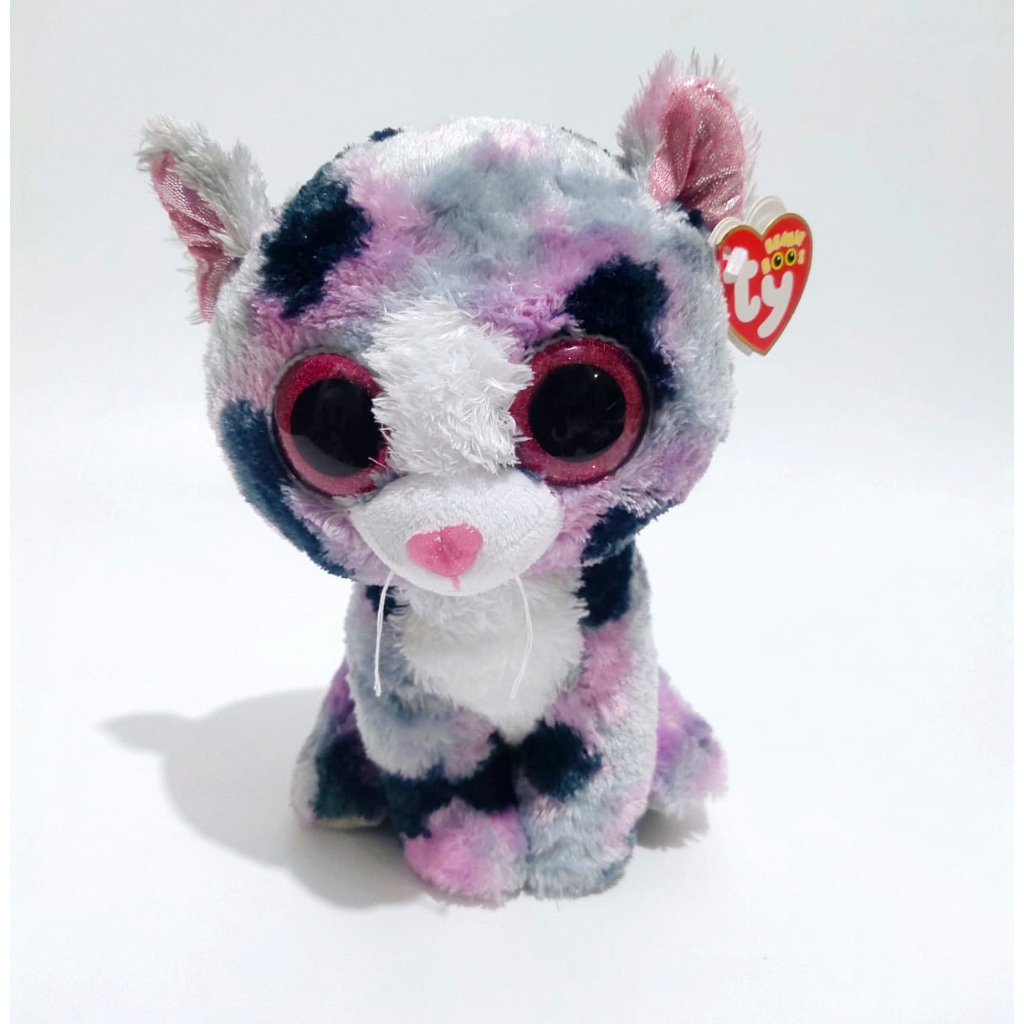 Boneka Lindi TY Beanie Boos Cat TY Plush Doll Boneka Kucing TY Original