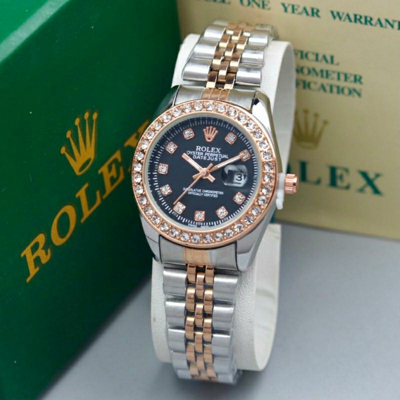 Jam Tangan Wanita Rolex Datejust Super Mewah - Jam Tangan Rolex - Jam tangan Wanita - Rolex - 007