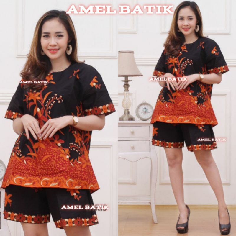 SETELAN BATIK UNGGUL JAYA || SETELAN BATIK CELANA PENDEK