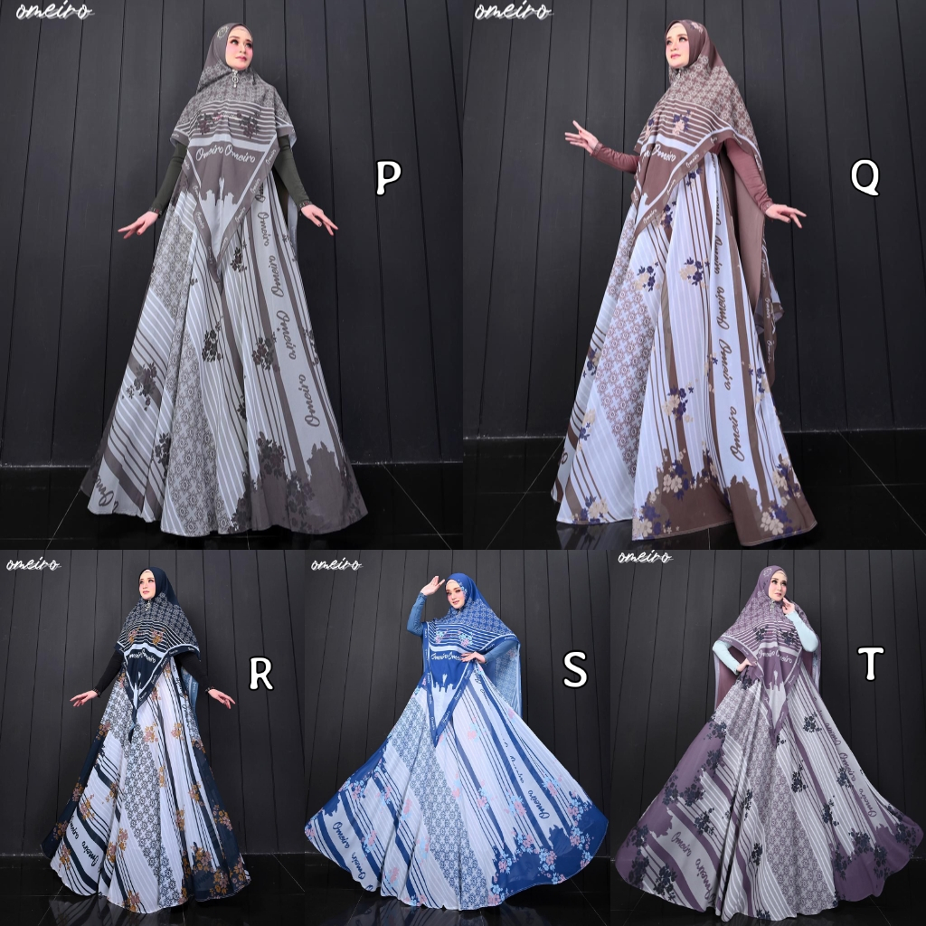 LAYLA by OMEIRO (Gamis syari, gamis cerutty printing, gamis set syari, Gamis mewah, gamis printing, 