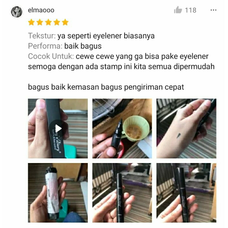 EYELINER STAMP 2IN1 WATERPROOF LIQUID EYELINER