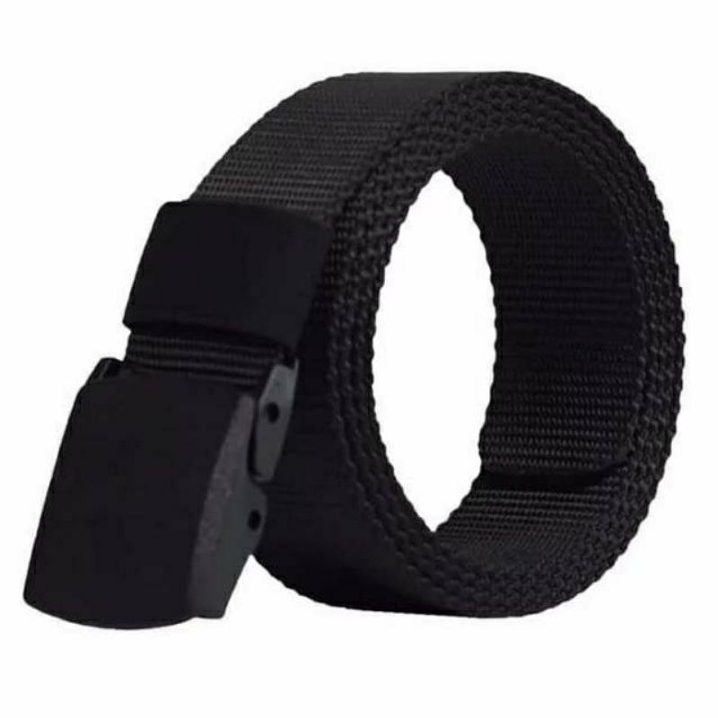 Ikat Pinggang Pria Canvas Tactical Military Belt Sabuk Pria Anti Metal