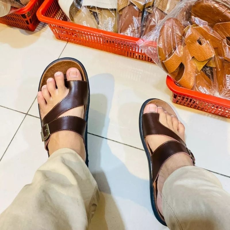 sandal Kulit Garut - Sandal Kulit Pria