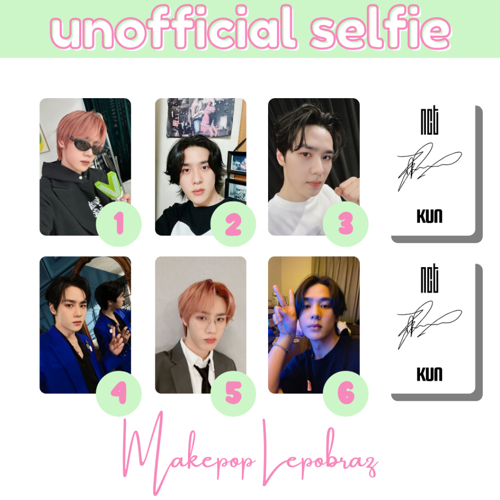 [PART 1A] [MIN. 3 PC] NCT WAYV UNOFFICIAL SELFIE - BOYFRIENDABLE TAEYONG TAEIL HENDERY KUN MARK RENJUN