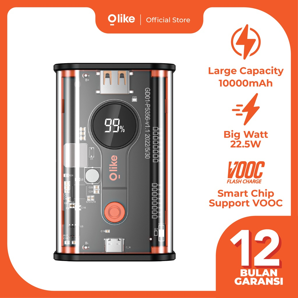 Olike Powerbank 10000mAH Fast Charging LED Battery Display P5