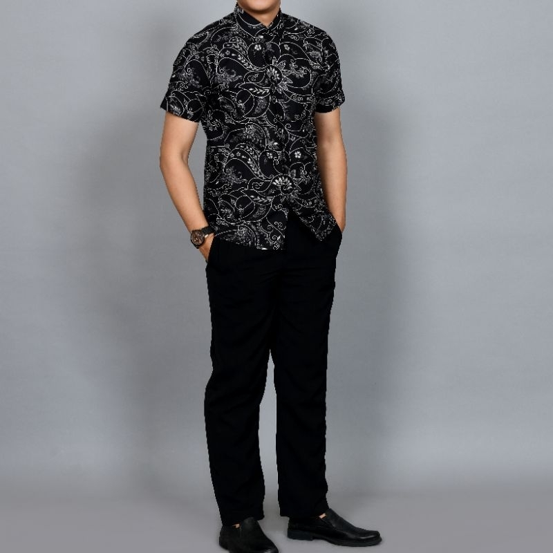 KEMEJA BATIK PRIA SLIMFIT DAN SLIM FIT ORIGINAL OB356