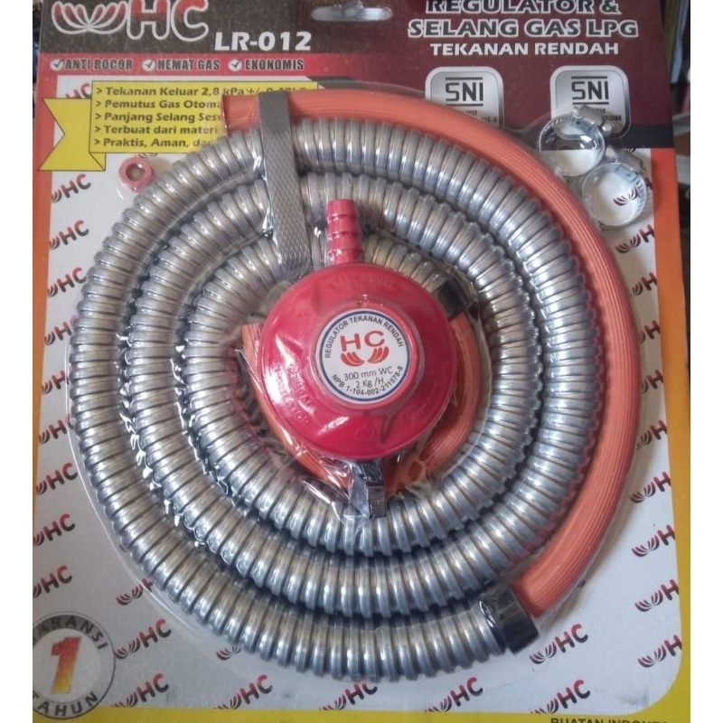 Regulator plus selang gas lpg HC