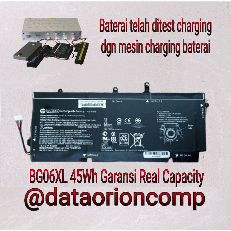 Baterai Battery hp elitebook folio 1040 G3 BG06XL HSTNN-IB6Z HSTNN-Q99C P4P90