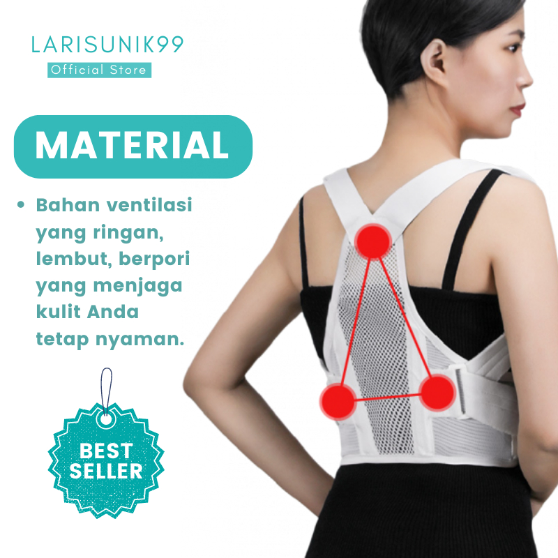 Penegak Penyangga Punggung Badan Posture Corrector Penegak Punggung Pria Wanita Pelurus Korset Skoliosis Anti Bungkuk Penarik Koreksi Penahan Punggung Jingba Support Penegak Bungkuk Kifosis Lordosis Premium