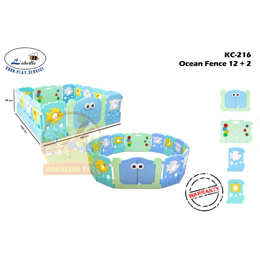 LABEILLE PLAY YARD OCEAN FENCE / MAINAN PAGAR ANAK KC 216