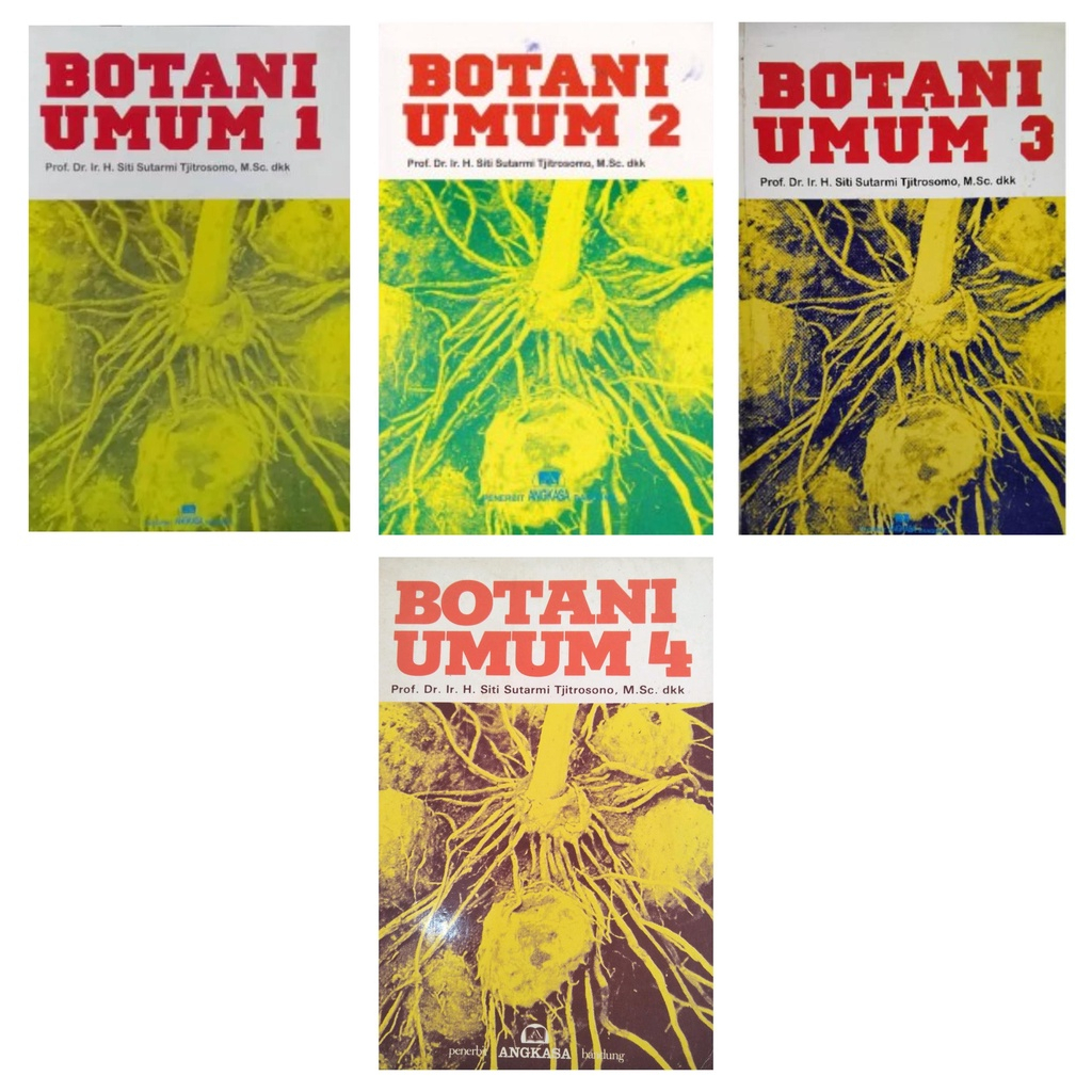Paket 4 Buku Botani Umum Jilid 1- 4 Lengkap - Siti Sutarmi - NR