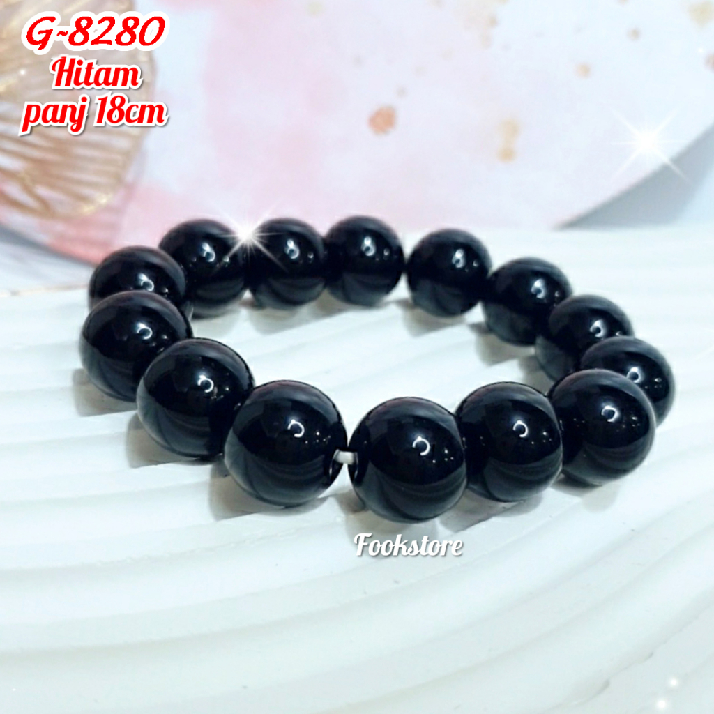 GELANG DEWASA BATU GIOK NATURAL GELANG ELASTIS GIOK UK 10 mm