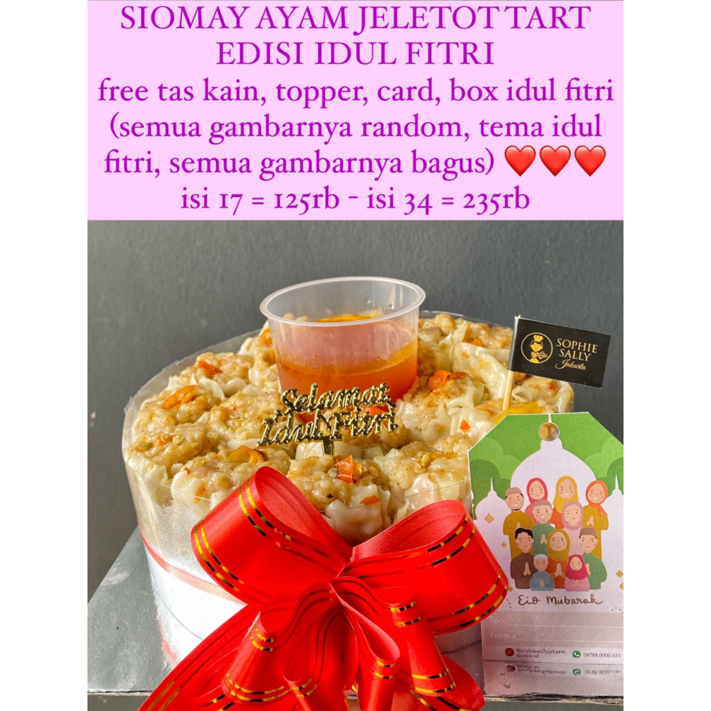 

Siomay JELETOT Tart Hampers Idul Fitri / Paket Lebaran