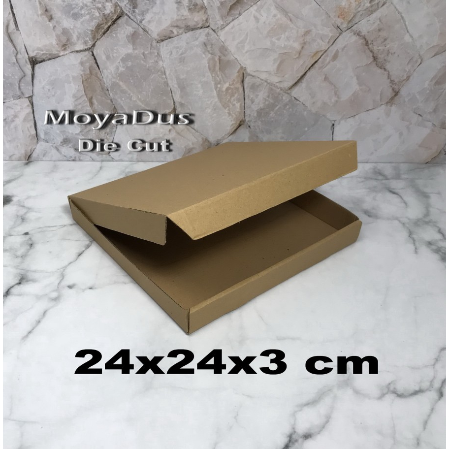 

Kardus Karton Uk. 24x24x3 cm...Die Cut untuk packing - aksesoris - dll