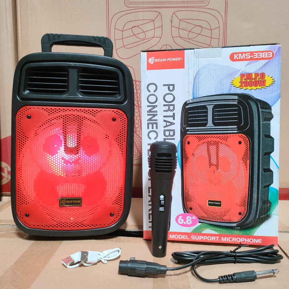 KMS 3383 Series Portabel Speaker Bluetooth Free Microphone